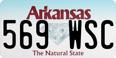 AR license plate 569WSC