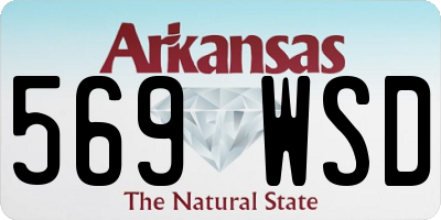 AR license plate 569WSD