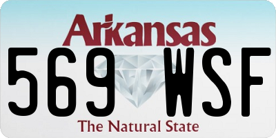 AR license plate 569WSF