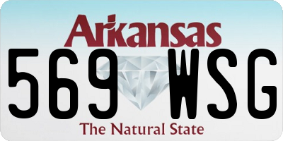 AR license plate 569WSG