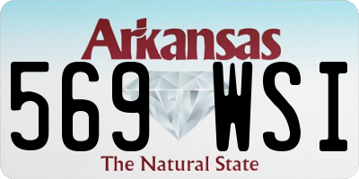 AR license plate 569WSI
