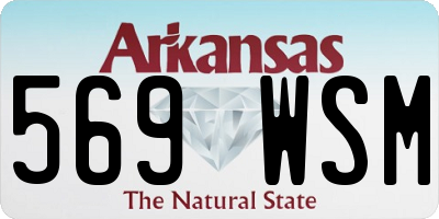 AR license plate 569WSM