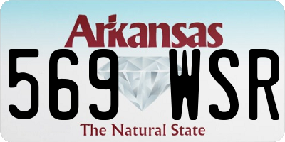 AR license plate 569WSR