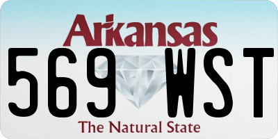 AR license plate 569WST