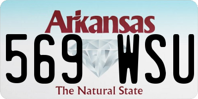 AR license plate 569WSU