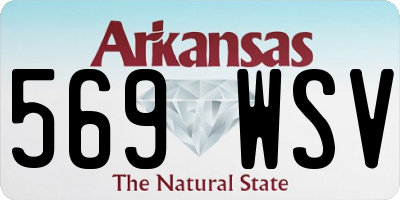 AR license plate 569WSV