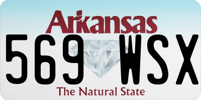 AR license plate 569WSX