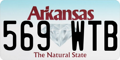 AR license plate 569WTB