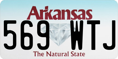 AR license plate 569WTJ