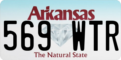 AR license plate 569WTR