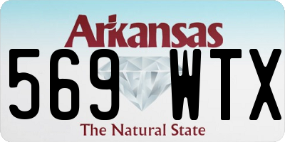 AR license plate 569WTX