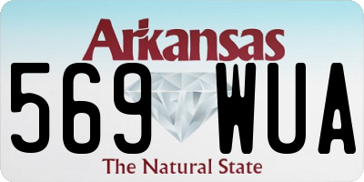 AR license plate 569WUA