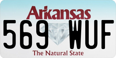 AR license plate 569WUF