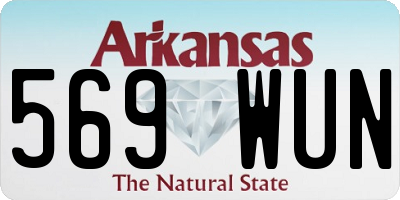AR license plate 569WUN