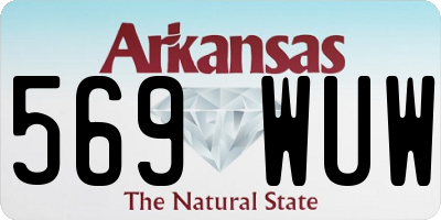 AR license plate 569WUW