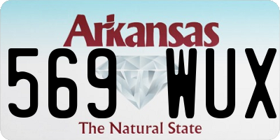AR license plate 569WUX