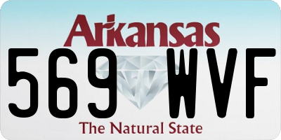 AR license plate 569WVF