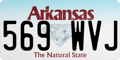 AR license plate 569WVJ