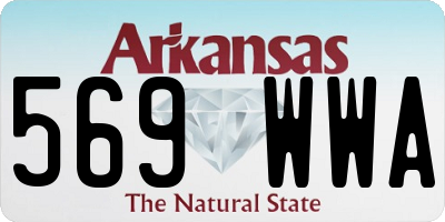 AR license plate 569WWA