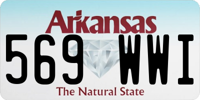 AR license plate 569WWI