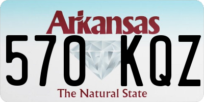 AR license plate 570KQZ