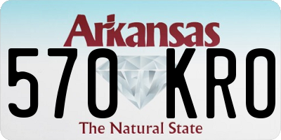 AR license plate 570KRO