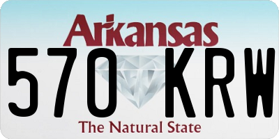 AR license plate 570KRW