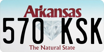 AR license plate 570KSK