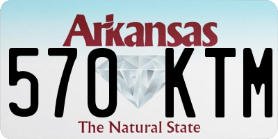 AR license plate 570KTM