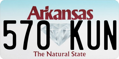 AR license plate 570KUN