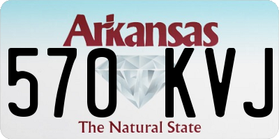 AR license plate 570KVJ