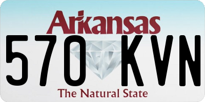 AR license plate 570KVN