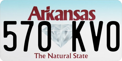 AR license plate 570KVO