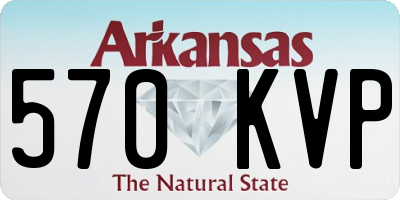 AR license plate 570KVP