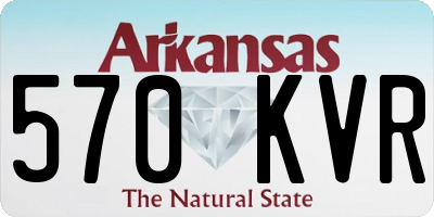 AR license plate 570KVR