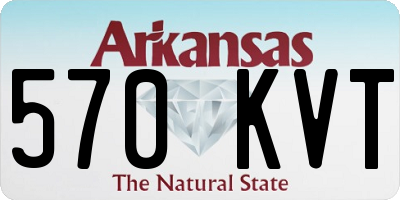 AR license plate 570KVT