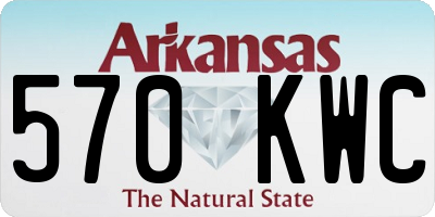 AR license plate 570KWC