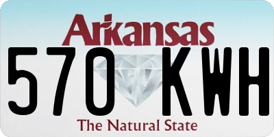 AR license plate 570KWH