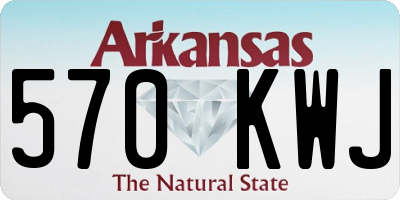 AR license plate 570KWJ