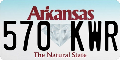 AR license plate 570KWR