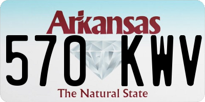 AR license plate 570KWV