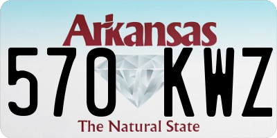 AR license plate 570KWZ