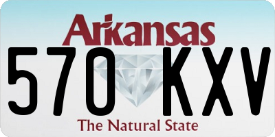AR license plate 570KXV