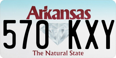AR license plate 570KXY