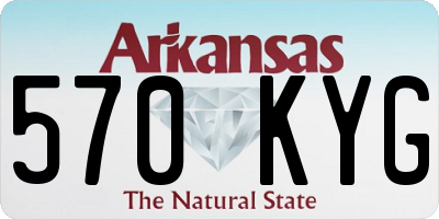 AR license plate 570KYG
