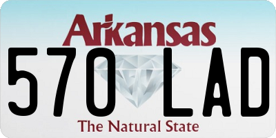 AR license plate 570LAD