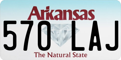 AR license plate 570LAJ