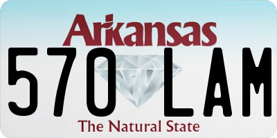 AR license plate 570LAM