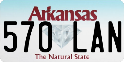 AR license plate 570LAN