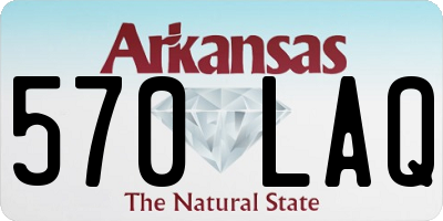 AR license plate 570LAQ